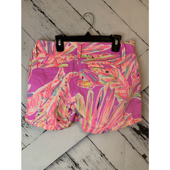Lilly Pulitzer Bright Short Pink Colorful Size 0 Shorts With Pockets - Picture 6 of 8